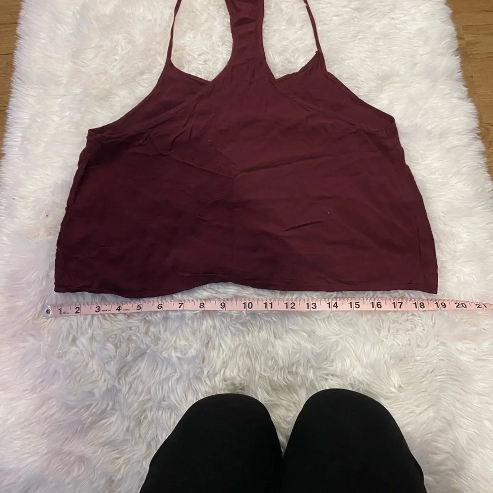 Chic Maroon Sleeveless Top